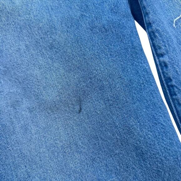 Levi's Baggy Dad Jeans Size 27 Color-In The Middle Blue Wash Loose Destructed - Picture 8 of 8